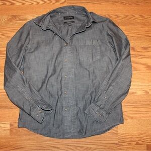 Banana Republic Gray Casual Button Down Shirt
